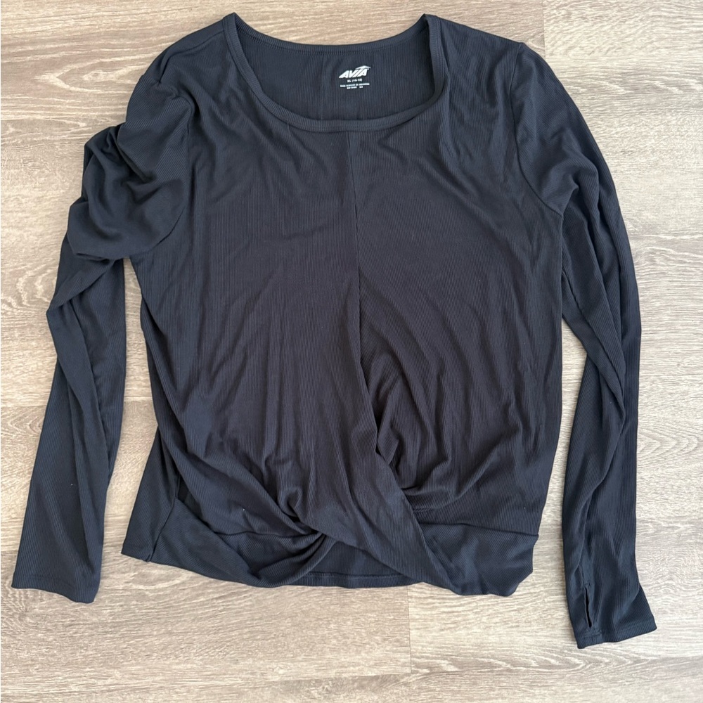 Avia Black Long Sleeve Women's Tee